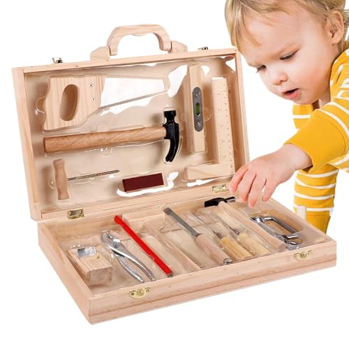 Denken Sie daran, Konstruktionsspiele zu spielen, Werkzeugset aus Holz für Kinder - Werkbank aus Holz für Kinder, pädagogisches Spielzeug, Werkzeug-Set für Reparatur-Spiele Denken Sie daran, Konstruktionsspiele zu spielen, Werkzeugset aus Holz für Kinder - Werkbank aus Holz für Kinder, pädagogisches Spielzeug, Werkzeug-Set für Reparatur-Spiele von ycezw