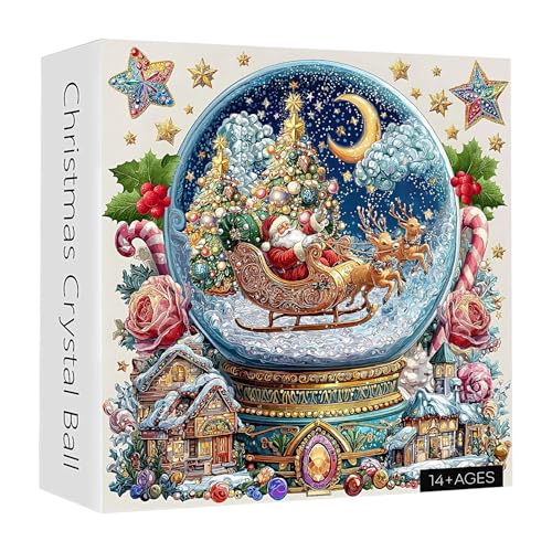 Festliche Puzzlekugel – Weihnachts-Kristallkugel, Saisonale Winterlandschaft, Leuchtendes Farbdesign Mit Kunstvollen Details, Dekoratives Kunsthandwerk | Kamindekoration Für Familienfeiern Festliche Puzzlekugel – Weihnachts-Kristallkugel, Saisonale Winterlandschaft, Leuchtendes Farbdesign Mit Kunstvollen Details, Dekoratives Kunsthandwerk | Kamindekoration Für Familienfeiern von ycezw