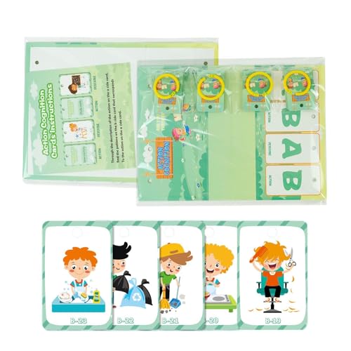 Flash-Karten für Action Cognition, Cards Flash Educational | Beschreibung der Flash-Karten zum Aktionslernen: sicheres und geruchloses frühes Lernspielzeug für Weihnachten, Kindertag Flash-Karten für Action Cognition, Cards Flash Educational | Beschreibung der Flash-Karten zum Aktionslernen: sicheres und geruchloses frühes Lernspielzeug für Weihnachten, Kindertag von ycezw