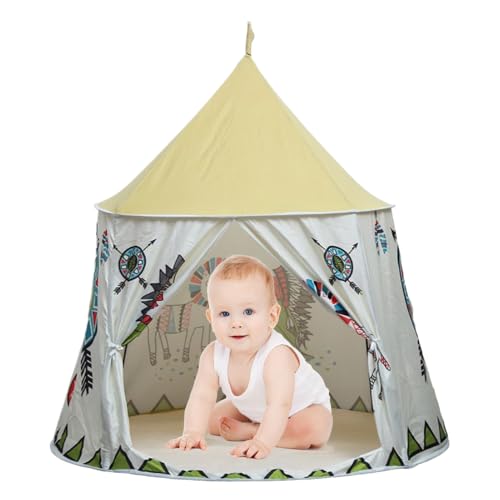 Kinderzelt für drinnen – -Spielhaus-Unterschlupf, fantasievolles Schloss-Fort | Zelt für Kinder mit Abenteuer-Spielnutzung, Indoor-Outdoor-Aktivitätszentrum für und Mädchen, Partys Kinderzelt für drinnen – -Spielhaus-Unterschlupf, fantasievolles Schloss-Fort | Zelt für Kinder mit Abenteuer-Spielnutzung, Indoor-Outdoor-Aktivitätszentrum für und Mädchen, Partys von ycezw