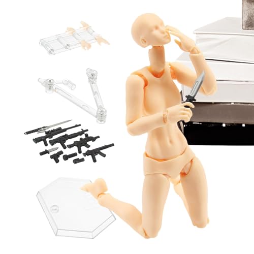 Künstler-Figurenmodell - Flexible Actionfigur, bewegliche Action-Figuren | Einstellbare Stop Motion Actionfiguren, Miniatur Miniatur Tischfigurenmodell für Bürotisch, Figur von ycezw