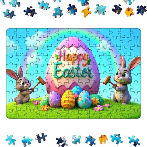 Osterpuzzle Erwachsene | Süße Ostereier | Kaninchenmuster Puzzle mit lebendigen Farben und langlebigen Stücken für Urlaubsspaß | Perfekte Wohnkultur und Geschenk für Kinder Jugendliche Erwachsene für Osterpuzzle Erwachsene | Süße Ostereier | Kaninchenmuster Puzzle mit lebendigen Farben und langlebigen Stücken für Urlaubsspaß | Perfekte Wohnkultur und Geschenk für Kinder Jugendliche Erwachsene für von ycezw