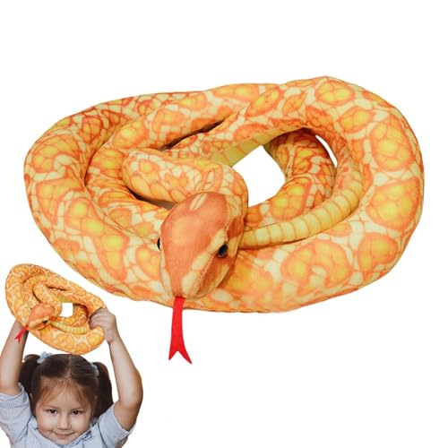 Plüsch-Schlangen-Spielzeug, Schlangenspielzeug, lustiges Plüschtier, riesiges Tier, Schlangenspielzeug, Scherzartikel für Partys, Dekoration D Plüsch-Schlangen-Spielzeug, Schlangenspielzeug, lustiges Plüschtier, riesiges Tier, Schlangenspielzeug, Scherzartikel für Partys, Dekoration D von ycezw