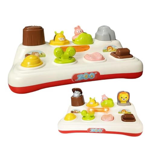 Pop Out Musikspielzeug, Tierspielzeug, interaktives Tierspielzeug, interaktives Tierspielzeug, mit Zieleffekt, zu Hause beim Lernen von Farbe und Farbe Pop Out Musikspielzeug, Tierspielzeug, interaktives Tierspielzeug, interaktives Tierspielzeug, mit Zieleffekt, zu Hause beim Lernen von Farbe und Farbe von ycezw