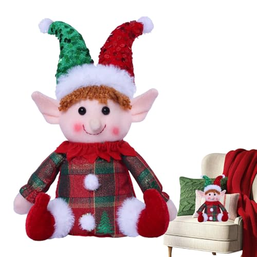 Sitzpuppe - Sitzpuppe, Glitzer Sitzende Statuette Festlich | Entzückende Weihnachts-Plüsch-Puppe, Weihnachtsregale für Kinder, Mädchen, Babys, Veranstaltungen, Versammlungen Sitzpuppe - Sitzpuppe, Glitzer Sitzende Statuette Festlich | Entzückende Weihnachts-Plüsch-Puppe, Weihnachtsregale für Kinder, Mädchen, Babys, Veranstaltungen, Versammlungen von ycezw