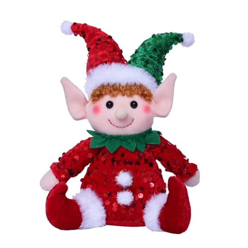 Sitzpuppe - Weihnachten Sitzpuppe, Sitzende Statuette mit Pailletten Urlaubsdekorationen | Schöne Weihnachten niedliche Puppe, Weihnachtstisch Dekorationen für, Mädchen, Kinder, Kinder, Partys Sitzpuppe - Weihnachten Sitzpuppe, Sitzende Statuette mit Pailletten Urlaubsdekorationen | Schöne Weihnachten niedliche Puppe, Weihnachtstisch Dekorationen für, Mädchen, Kinder, Kinder, Partys von ycezw