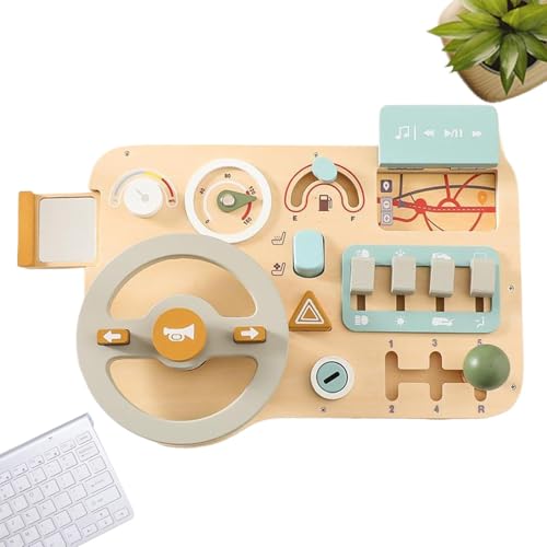 Spielzeug-Roard, Spielzeug der Steering Für Toddians | Vorgibt, Fahren Activity Council zu spielen - Portable Preschool Learning Auto Fahren Ein Holz Sensory Spielzeug für Reisen Spielzeug-Roard, Spielzeug der Steering Für Toddians | Vorgibt, Fahren Activity Council zu spielen - Portable Preschool Learning Auto Fahren Ein Holz Sensory Spielzeug für Reisen von ycezw