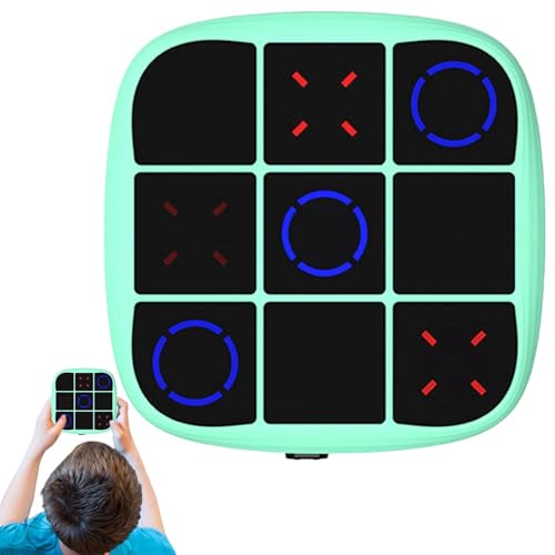 Tic-Tac-Toe Reisespiel, tragbare Lernspielkonsole, tragbare elektronische Puzzlespielkonsole, Familienspiele für Familienfeiern, Aktivitäten von ycezw