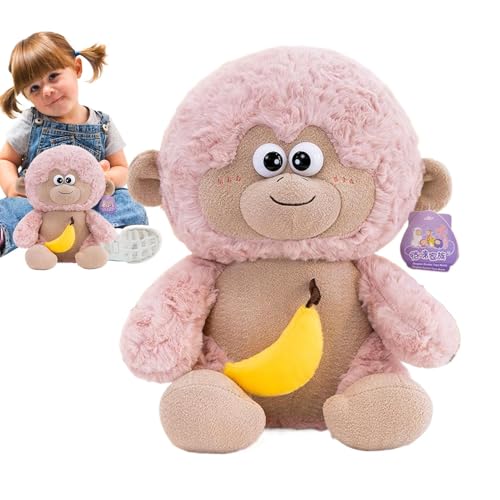 ycezw Affengefüllte Tier - Plüsch Monkey Puppe, Plüsch -Affenspielzeug | Nettes Huggable Stoffed Animal Model, Entzückender Weich Gefüllter AFFE Bequemer Touch Plüsch AFFE Tier Für Mädchen, Kinder, von ycezw