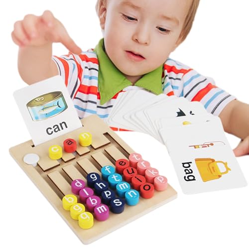 ycezw Alphabet Lernen für Kleinkinder, Spielzeug zum Lernen von Buchstaben, Brettspiel zur Buchstabenerkennung - Wortschreibspielzeug, Lernspiele ycezw Alphabet Lernen für Kleinkinder, Spielzeug zum Lernen von Buchstaben, Brettspiel zur Buchstabenerkennung - Wortschreibspielzeug, Lernspiele von ycezw