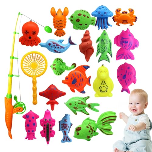 ycezw Angelspiel für Badespielzeug, magnetisches Angelruten-Set | Badewannenspielzeug Wassertisch mit Pfostenstange - Badewannenspiel für Karnevalspartys im Freien ycezw Angelspiel für Badespielzeug, magnetisches Angelruten-Set | Badewannenspielzeug Wassertisch mit Pfostenstange - Badewannenspiel für Karnevalspartys im Freien von ycezw