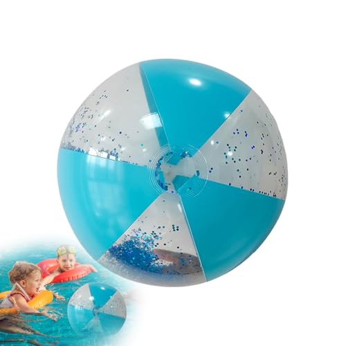 ycezw Aufblasbare Strandbälle - Glitzer Strandball,Wiederverwendbarer Spielball zum Wasserspiel Kinder Erwachsene Kalas ycezw Aufblasbare Strandbälle - Glitzer Strandball,Wiederverwendbarer Spielball zum Wasserspiel Kinder Erwachsene Kalas von ycezw