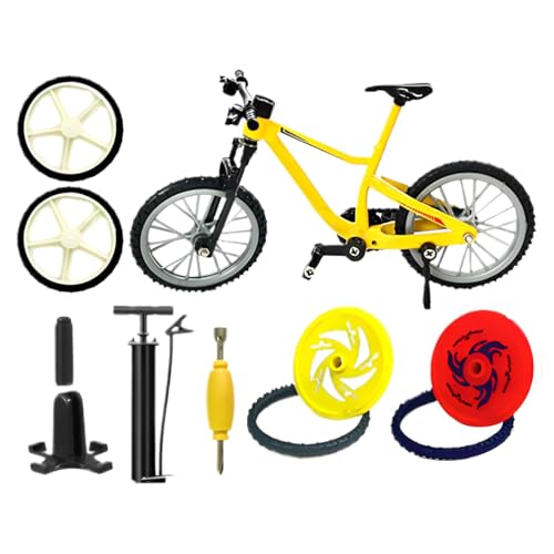 ycezw Cycle Finger, Modell aus Legierung, Schreibtischdekoration für Fahrradliebhaber, kreatives Miniatur-Ornament für Frauen, Mädchen, Liebhaber ycezw Cycle Finger, Modell aus Legierung, Schreibtischdekoration für Fahrradliebhaber, kreatives Miniatur-Ornament für Frauen, Mädchen, Liebhaber von ycezw