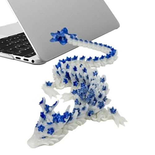 ycezw Flexibles Drachenspielzeug - leuchtende Klapp Drachen-Skulptur, bedruckt | gedruckt Western Dragon, Drachenmodell mit flexiblen Gelenken, Heimtextilien, Glühendes Drachenspielzeug zum Betrachten ycezw Flexibles Drachenspielzeug - leuchtende Klapp Drachen-Skulptur, bedruckt | gedruckt Western Dragon, Drachenmodell mit flexiblen Gelenken, Heimtextilien, Glühendes Drachenspielzeug zum Betrachten von ycezw