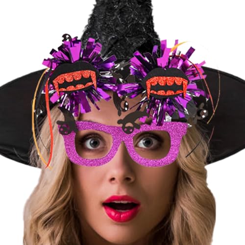 ycezw Halloween-Brille, Halloween-Brille für Kinder, lustige Brille für Kostüm, Maskerade, gruselige Accessoires für Halloween-Fotokabinen von ycezw