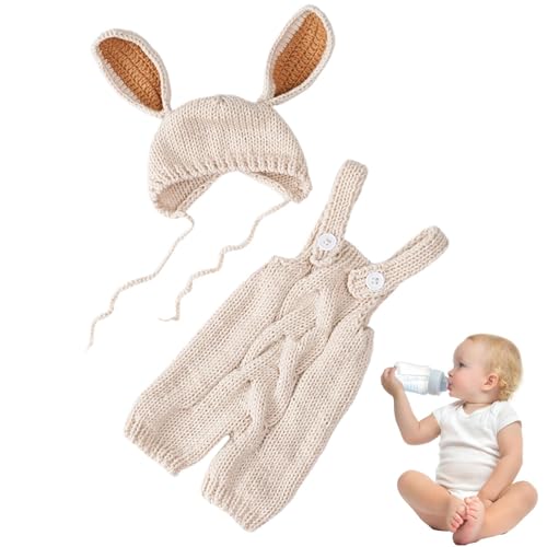 ycezw Kaninchen Baby Fotografie-Kleidung,Baby-Strick-Kostüm Fotografie, Tier Costume Hase Photoshoot Requisiten Baby Outfits, Fotoshoot Requisiten, bequemes Baby Cosplay Foto Requisiten Outfit für ycezw Kaninchen Baby Fotografie-Kleidung,Baby-Strick-Kostüm Fotografie, Tier Costume Hase Photoshoot Requisiten Baby Outfits, Fotoshoot Requisiten, bequemes Baby Cosplay Foto Requisiten Outfit für von ycezw