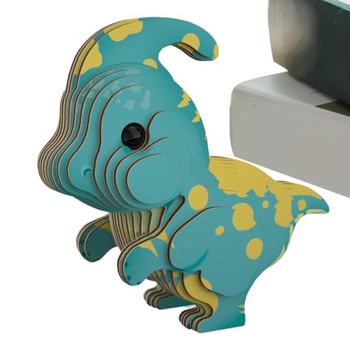 ycezw Kinder-Dinosaurier-Puzzle, Handbastel-3D-Puzzle - Tierpuzzle 3D-Papierpuzzles,Recycelbares, sicheres Lernspielzeug, Baupuzzle für Kinder, und Mädchen ab 6 Jahren von ycezw