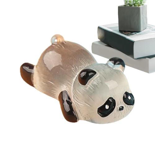 ycezw Leuchtende Mini-Pandas aus Kunstharz, niedliche Miniaturtiere, Landschaftsdekoration | Im Dunkeln leuchtende Tierfiguren,Exquisite handbemalte Panda-Figuren für Feengarten, Landschaft, von ycezw