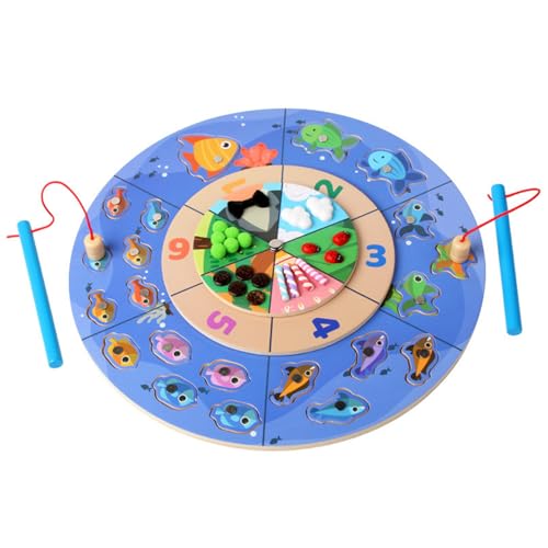 ycezw Magnetisches Angelspielzeug, magnetisches Fischspiel, Lernspiel aus Holz, Lernspiel, Fischfangspiele, Vorschullernen von Lernspielzeug für Kinder ab mehr als ycezw Magnetisches Angelspielzeug, magnetisches Fischspiel, Lernspiel aus Holz, Lernspiel, Fischfangspiele, Vorschullernen von Lernspielzeug für Kinder ab mehr als von ycezw