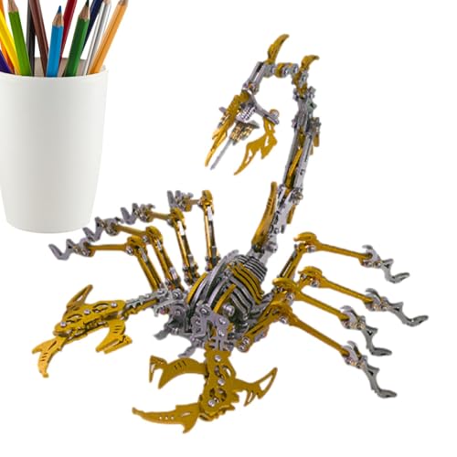 ycezw Metallpuzzles für Erwachsene, Metallpuzzle für Erwachsene, realistisches Skorpion-Modell-Set, zusammengebaut, Modellbausätze, Desktop-Ornamente, abnehmbare Puzzlespielzeuge ycezw Metallpuzzles für Erwachsene, Metallpuzzle für Erwachsene, realistisches Skorpion-Modell-Set, zusammengebaut, Modellbausätze, Desktop-Ornamente, abnehmbare Puzzlespielzeuge von ycezw