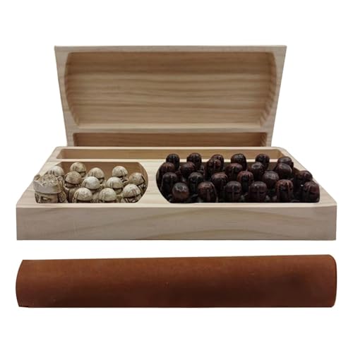 ycezw Mittelalterliche Wikingers Schachfiguren - Tisch Strategiespiel Set, Tragbares Brettspiel | Lernspielzeug Für Kinder Erwachsene, Historisches Geschenk, Familienspiele ycezw Mittelalterliche Wikingers Schachfiguren - Tisch Strategiespiel Set, Tragbares Brettspiel | Lernspielzeug Für Kinder Erwachsene, Historisches Geschenk, Familienspiele von ycezw
