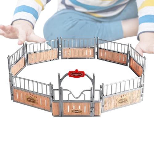ycezw Model Pferd Bauernhof Set, Pferd Stable PlaySet - Mädchen Jungen Bauernhof Animal Set Figuren mit Zaun - Pferdefiguren Sammlung, realistischer Spaß vorgibt, für Ostern, Geburtstag, Kindertag zu ycezw Model Pferd Bauernhof Set, Pferd Stable PlaySet - Mädchen Jungen Bauernhof Animal Set Figuren mit Zaun - Pferdefiguren Sammlung, realistischer Spaß vorgibt, für Ostern, Geburtstag, Kindertag zu von ycezw