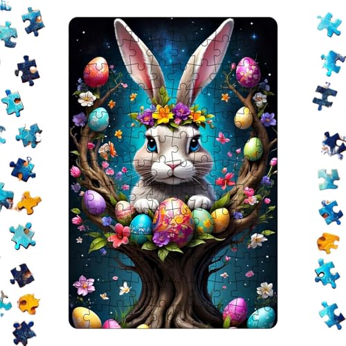 ycezw Osterpuzzle für Erwachsene, Osterpuzzle | -Kunstpuzzle für die Familie | Niedliche Osterhasen-Puzzles | -Kunstpuzzle für Erwachsene und Kinder ycezw Osterpuzzle für Erwachsene, Osterpuzzle | -Kunstpuzzle für die Familie | Niedliche Osterhasen-Puzzles | -Kunstpuzzle für Erwachsene und Kinder von ycezw