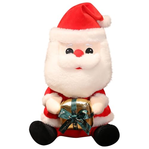 ycezw Plüschtier Weihnachtsmann | Kuscheltiere, Plüsch-Weihnachtsmann-Puppe, ausgestopfte Weihnachtsdekorationen, Auto-Ornament, Umarmungskissen für Erwachsene, Sofa, Mädchen von ycezw