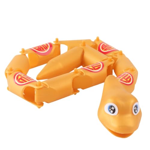 ycezw Prank Jointed Snake - Snake Twisty Toy, Flexible Prank Snake | Snake Shape Prank Prop Jointed, Childhood Joy Animal Ornament for Adults and Children Collection for Travel, Picnic, Gathering von ycezw