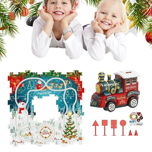ycezw Puzzle Racer Kinder Car Track Set, Puzzle Track Car Play Set - Weihnachten Puzzle Rail Car Spielzeug, Lernspiele, Vorschullernen Aktivitäten ycezw Puzzle Racer Kinder Car Track Set, Puzzle Track Car Play Set - Weihnachten Puzzle Rail Car Spielzeug, Lernspiele, Vorschullernen Aktivitäten von ycezw