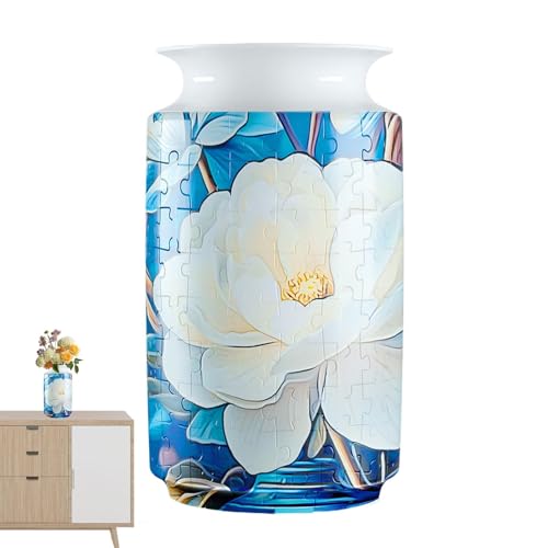 ycezw Puzzle-Vase für Heimdekoration, 3D-Kunst-Puzzle-Vase - Puzzle-Vase, Kunsthandwerk für Kinder | Desktop-Puzzle, getrocknete Blumenvase, Dekoration für Kinder, Freunde, Familie von ycezw