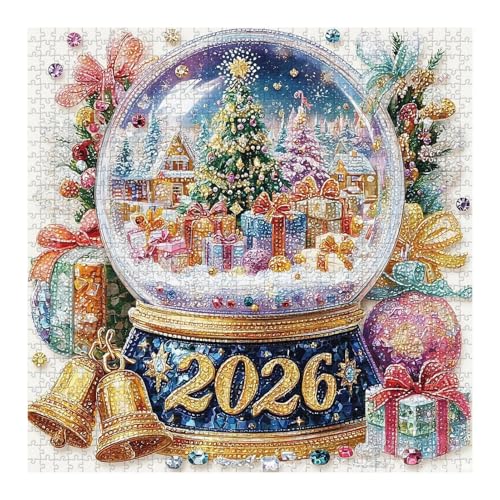 ycezw Weihnachten Kristallspaß Puzzle 1000 Stücke,2026 Weihnachten Puzzle Spiele - Puzzle Dekoration In Papier Für Erwachsene Kinder Aktivität ycezw Weihnachten Kristallspaß Puzzle 1000 Stücke,2026 Weihnachten Puzzle Spiele - Puzzle Dekoration In Papier Für Erwachsene Kinder Aktivität von ycezw