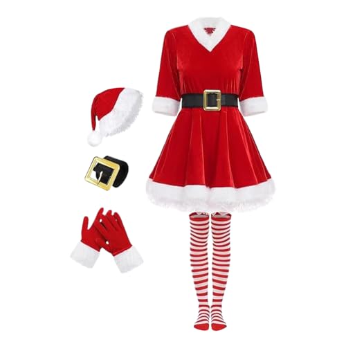 ycezw Weihnachtsmann-Kostüm, Weihnachtsmann-Kleid, Outfit für Cosplay und Auftritt auf der Bühne für Outdoor-Feiertagsshows, Fotoversammlungen, Karneval für Familie und Zuhause ycezw Weihnachtsmann-Kostüm, Weihnachtsmann-Kleid, Outfit für Cosplay und Auftritt auf der Bühne für Outdoor-Feiertagsshows, Fotoversammlungen, Karneval für Familie und Zuhause von ycezw