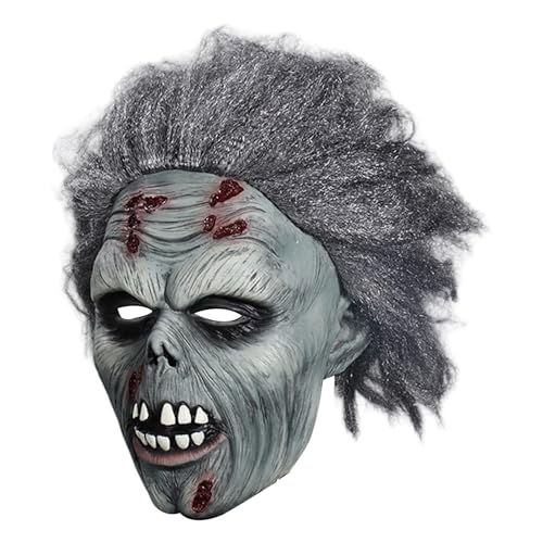 ycezw Zombie Gesichtsbedeckung, Zombie Gesichtsbedeckung | Horror Headwear Spielzeug, Gruselige Halloween Party Gesichtsbedeckung Für Erwachsene, Gruselige Horror Kostümzubehör von ycezw