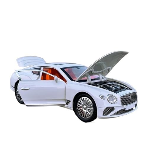 yjzYHL Für B&entley Für GT Legierung Auto Modell Druckguss Metall 1:24(White 2) von yjzYHL