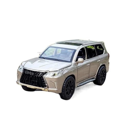 yjzYHL Für L&EXUS Für LX570 SUV Legierung Auto Modell Diecast Metall Fahrzeuge Auto Modus 1:32(Gold) von yjzYHL