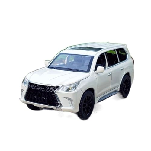 yjzYHL Für L&EXUS Für LX570 SUV Legierung Auto Modell Diecast Metall Fahrzeuge Auto Modus 1:32(White) von yjzYHL