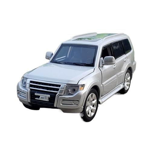 yjzYHL Für M&itsubishi Für Pajero V97 SUV Modellauto Legierung 1:32(Silver) von yjzYHL