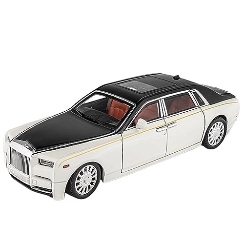 yjzYHL Für R&olls Für Phantom Legierung Automodell Druckguss Metallmodell 1:18(White) von yjzYHL