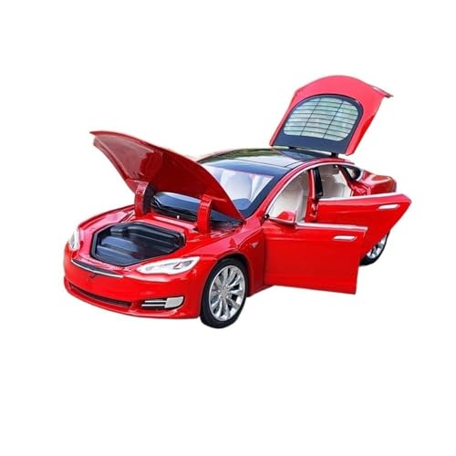 yjzYHL Für T&esla Für Model S Legierung Auto Modell Druckguss 1:32(Red) von yjzYHL