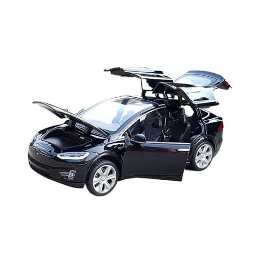 yjzYHL Für T&esla Für Model X Model S Legierungsautomodell 1:32(X Black) von yjzYHL