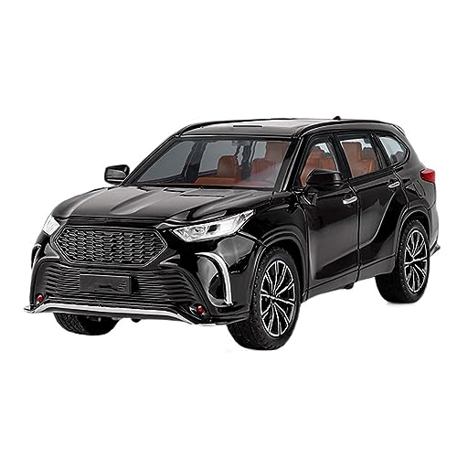 yjzYHL Für T&oyota Für Crown Kluger SUV Druckguss-Legierung Automodell 1:24(Noir) von yjzYHL