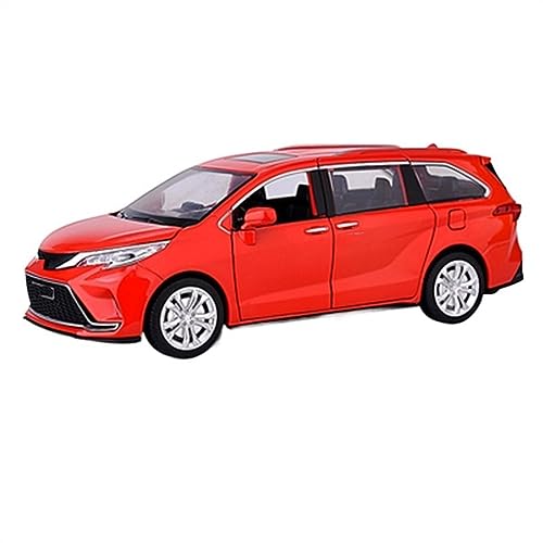 yjzYHL Für T&oyota Für Sienna MPV Legierung Auto Modell Druckguss Metall Auto Modell 1:24(Red) von yjzYHL