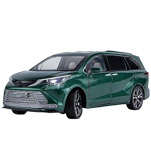 yjzYHL Für T&oyota Für Sienna MPV Van Legierung Druckguss Fahrzeuge Metall Auto Modell 1:24(Green with Box) von yjzYHL