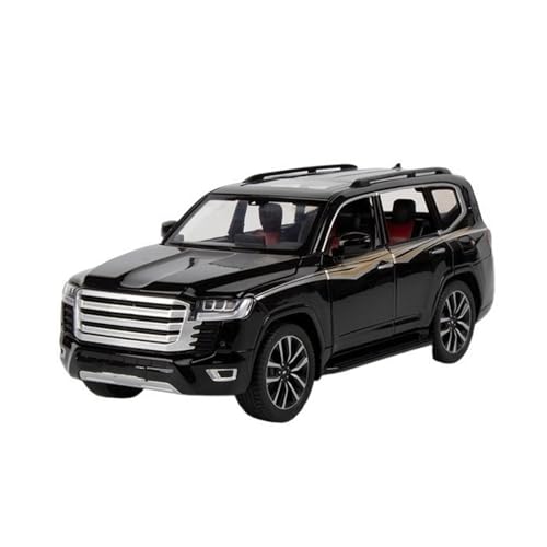 yjzYHL Pull Back Modell für T&oyota für Land Cruiser LC300 Legierung Auto Modell Fahrzeug 1:24 Proportion (schwarz) von yjzYHL