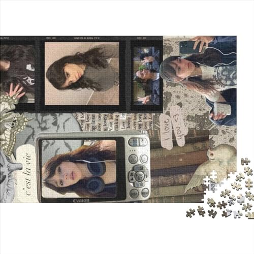 1000 Teile Puzzle für Erwachsene Wednesday Addams Kreative quadratische Puzzles für Erwachsene und Kinder Holzpuzzles Lernspiel für Erwachsene Kinder 75x50cm von yokiky