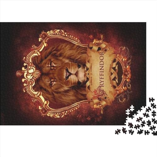 1000 Teile Puzzles für Erwachsene Gryffindor (1), quadratisches Puzzle für Erwachsene für Erwachsene und Kinder, Holzpuzzles, Heimdekoration, 75x50cm von yokiky