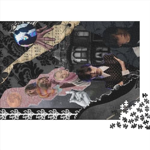 1000 Teile Puzzles für Erwachsene Wednesday Addams Puzzles für Erwachsene und Kinder Holzpuzzles Heimdekoration 75x50cm von yokiky