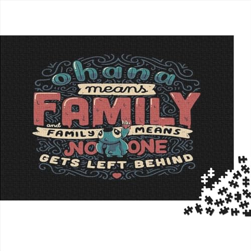 300-teiliges Puzzle für Erwachsene, Lilo & Stitch-Puzzle, Holzpuzzle für Erwachsene, Familienunterhaltungsspielzeug, 40x28cm von yokiky