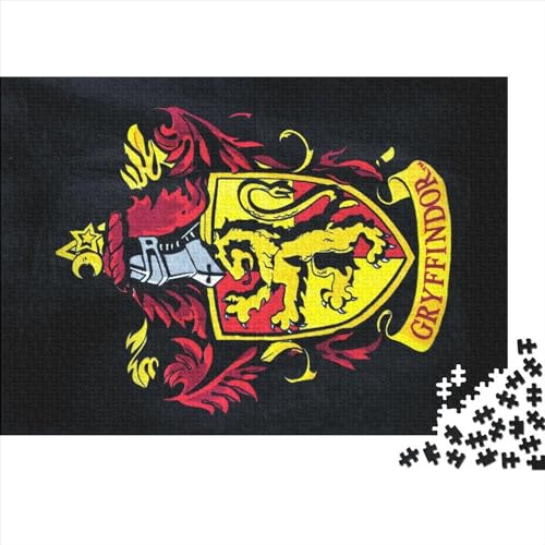 Puzzles 1000 Teile für Erwachsene, Gryffindor, quadratisches Puzzle für Erwachsene und Kinder, Holzpuzzle, Einzelstück-Puzzle, lehrreiche, unterhaltsame Spiele, Spielzeug, 75x50cm von yokiky